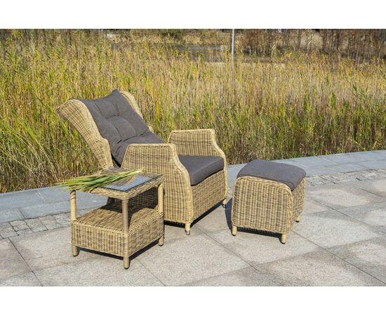 "Форио" столик кофейный из искусственного ротанга, цвет соломенный, изображение 6 | Интернет магазин мебели и декора LifeDekor