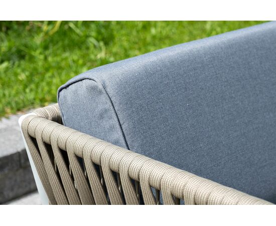 "Касабланка" лаунж-зона плетеная из роупа 4-местная, цвет серый, изображение 15 | Интернет магазин мебели и декора LifeDekor