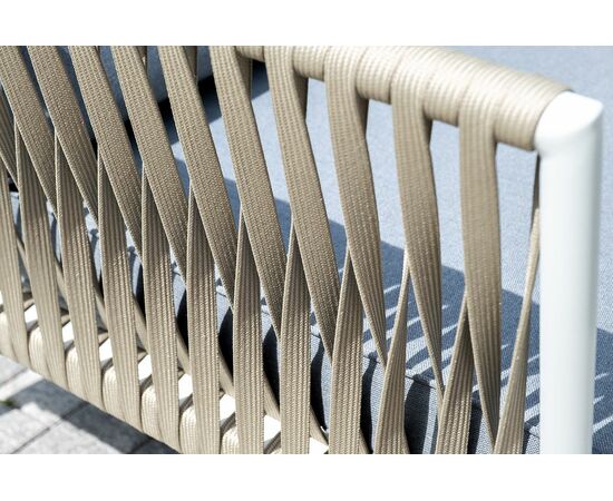 "Касабланка" лаунж-зона плетеная из роупа 4-местная, цвет серый, изображение 16 | Интернет магазин мебели и декора LifeDekor