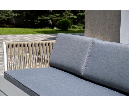 "Касабланка" лаунж-зона плетеная из роупа 4-местная, цвет серый, изображение 20 | Интернет магазин мебели и декора LifeDekor