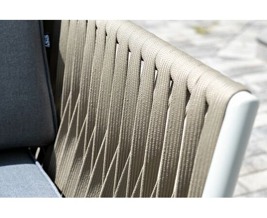 "Касабланка" лаунж-зона плетеная из роупа 4-местная, цвет серый, изображение 22 | Интернет магазин мебели и декора LifeDekor