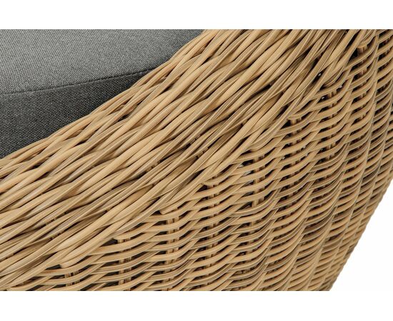 "Барселона" диван из искусственного ротанга трехместный, цвет соломенный, изображение 6 | Интернет магазин мебели и декора LifeDekor