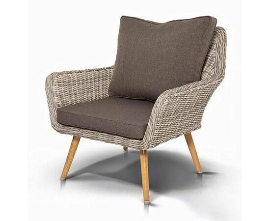 "Прованс" кресло из искусственного ротанга, цвет бежевый | Интернет магазин мебели и декора LifeDekor