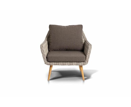 "Прованс" кресло из искусственного ротанга, цвет бежевый, изображение 2 | Интернет магазин мебели и декора LifeDekor