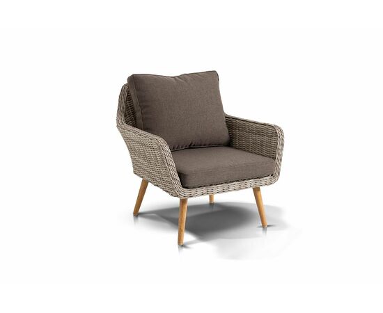 "Прованс" кресло из искусственного ротанга, цвет бежевый, изображение 3 | Интернет магазин мебели и декора LifeDekor