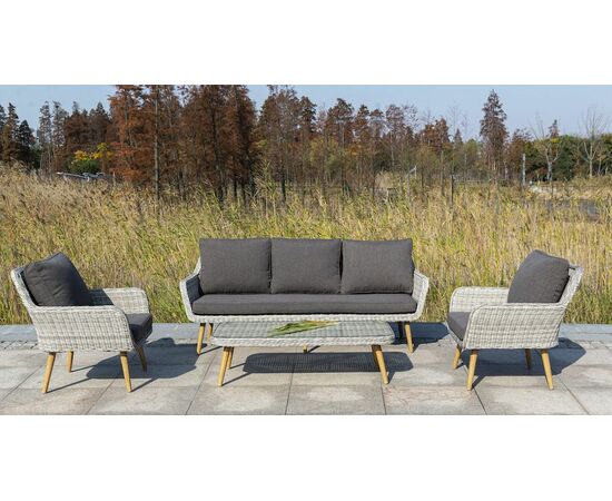 "Прованс" кресло из искусственного ротанга, цвет бежевый, изображение 4 | Интернет магазин мебели и декора LifeDekor