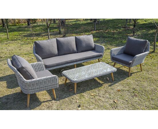 "Прованс" кресло из искусственного ротанга, цвет бежевый, изображение 6 | Интернет магазин мебели и декора LifeDekor