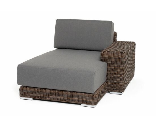 "Капри" кушетка из искусственного ротанга, цвет коричневый | Интернет магазин мебели и декора LifeDekor