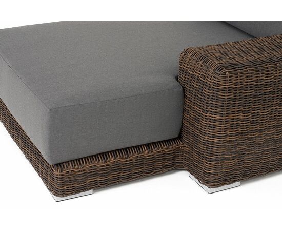 "Капри" кушетка из искусственного ротанга, цвет коричневый, изображение 5 | Интернет магазин мебели и декора LifeDekor
