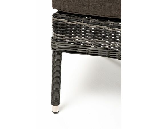 "Алиса" кресло плетеное, цвет графит с подушками, изображение 8 | Интернет магазин мебели и декора LifeDekor