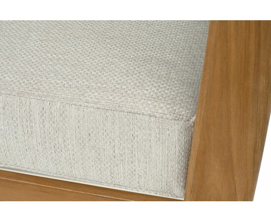 "Сидней" кресло плетеное из роупа, основание тик, каркас алюминий бежевый, роуп бежевый, ткань бежевая, изображение 6 | Интернет магазин мебели и декора LifeDekor