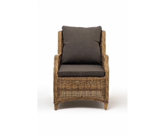 "Неаполь" плетеный стул из искусственного ротанга, цвет соломенный, изображение 2 | Интернет магазин мебели и декора LifeDekor