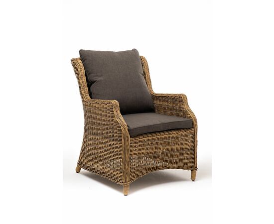 "Неаполь" плетеный стул из искусственного ротанга, цвет соломенный, изображение 3 | Интернет магазин мебели и декора LifeDekor