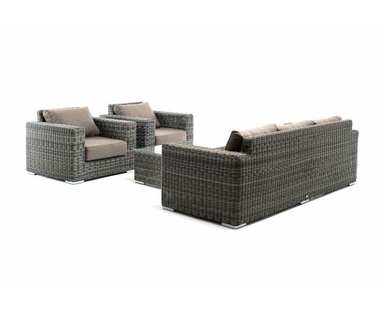 "Боно" лаунж-зона из искусственного ротанга, цвет графит, изображение 24 | Интернет магазин мебели и декора LifeDekor