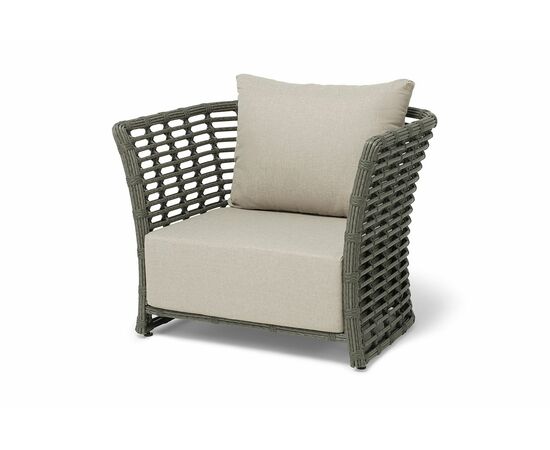 "Валенсия" кресло из искусственного ротанга, цвет серый | Интернет магазин мебели и декора LifeDekor