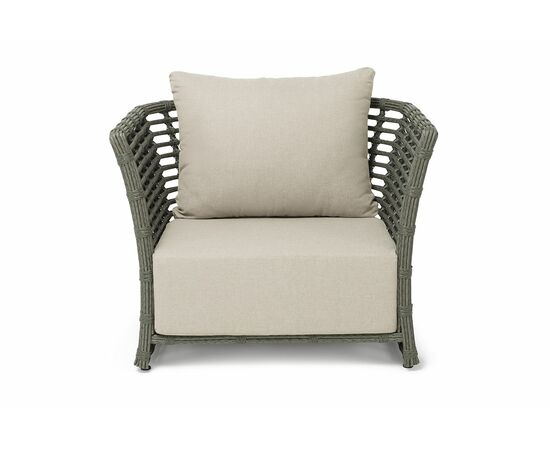 "Валенсия" кресло из искусственного ротанга, цвет серый, изображение 2 | Интернет магазин мебели и декора LifeDekor