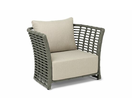 "Валенсия" кресло из искусственного ротанга, цвет серый, изображение 3 | Интернет магазин мебели и декора LifeDekor