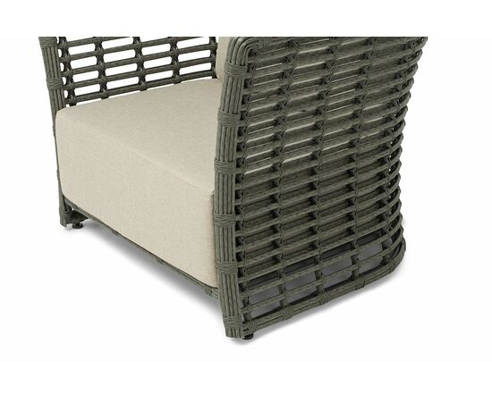 "Валенсия" кресло из искусственного ротанга, цвет серый, изображение 4 | Интернет магазин мебели и декора LifeDekor