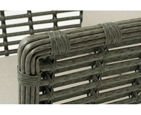 "Валенсия" кресло из искусственного ротанга, цвет серый, изображение 5 | Интернет магазин мебели и декора LifeDekor