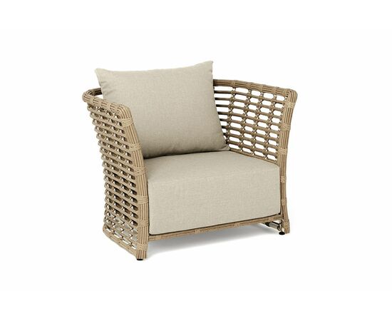 "Валенсия" кресло из искусственного ротанга, цвет соломенный, изображение 3 | Интернет магазин мебели и декора LifeDekor