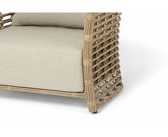 "Валенсия" кресло из искусственного ротанга, цвет соломенный, изображение 4 | Интернет магазин мебели и декора LifeDekor