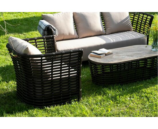 "Валенсия" лаунж-зона из искусственного ротанга, цвет бронзовый, изображение 7 | Интернет магазин мебели и декора LifeDekor