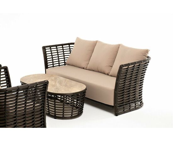 "Валенсия" лаунж-зона из искусственного ротанга, цвет бронзовый, изображение 18 | Интернет магазин мебели и декора LifeDekor