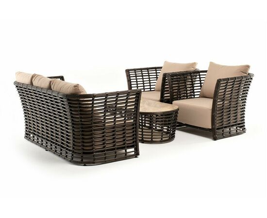 "Валенсия" лаунж-зона из искусственного ротанга, цвет бронзовый, изображение 19 | Интернет магазин мебели и декора LifeDekor