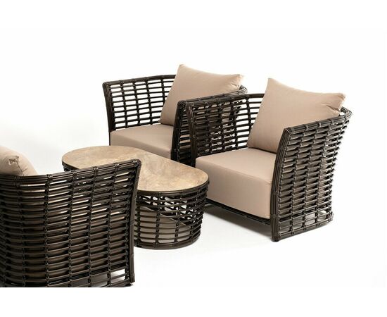 "Валенсия" лаунж-зона из искусственного ротанга, цвет бронзовый, изображение 23 | Интернет магазин мебели и декора LifeDekor