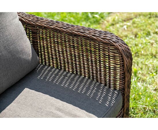 "Гляссе" лаунж-зона из искусственного ротанга, цвет коричневый, изображение 18 | Интернет магазин мебели и декора LifeDekor