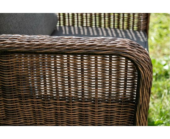 "Гляссе" лаунж-зона из искусственного ротанга, цвет коричневый, изображение 19 | Интернет магазин мебели и декора LifeDekor