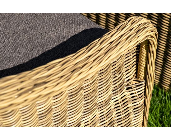 "Равенна" диван двухместный плетенный из ротанга, цвет соломенный, изображение 16 | Интернет магазин мебели и декора LifeDekor