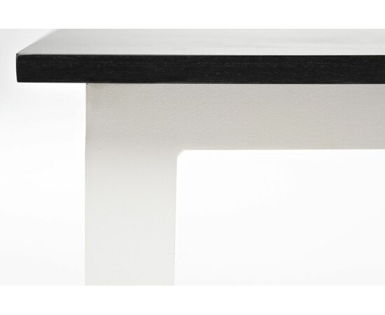 "Канны" журнальный столик из HPL 90х60, H40, каркас белый, цвет столешницы "молочный", изображение 4 | Интернет магазин мебели и декора LifeDekor