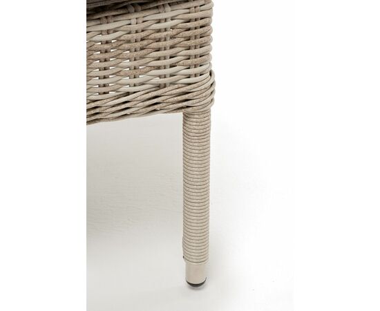 "Алиса" кресло плетеное, цвет бежевый с подушками, изображение 8 | Интернет магазин мебели и декора LifeDekor