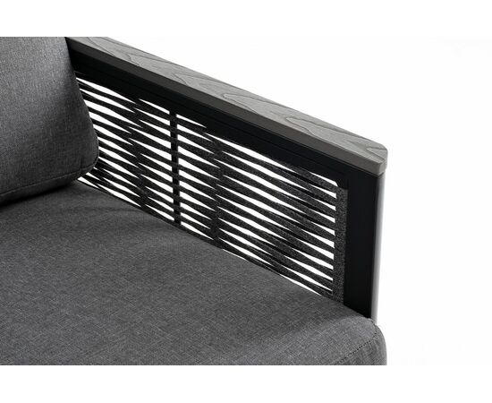 "Париж" угловой модульный диван, каркас из алюминия, цвет серый, изображение 8 | Интернет магазин мебели и декора LifeDekor