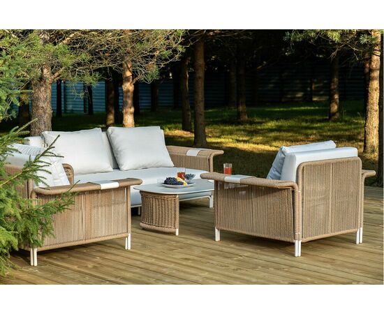 "Мальдивы" лаунж-зона из искусственного ротанга, цвет соломенный, изображение 13 | Интернет магазин мебели и декора LifeDekor