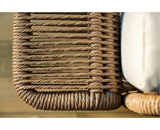 "Мальдивы" лаунж-зона из искусственного ротанга, цвет соломенный, изображение 21 | Интернет магазин мебели и декора LifeDekor