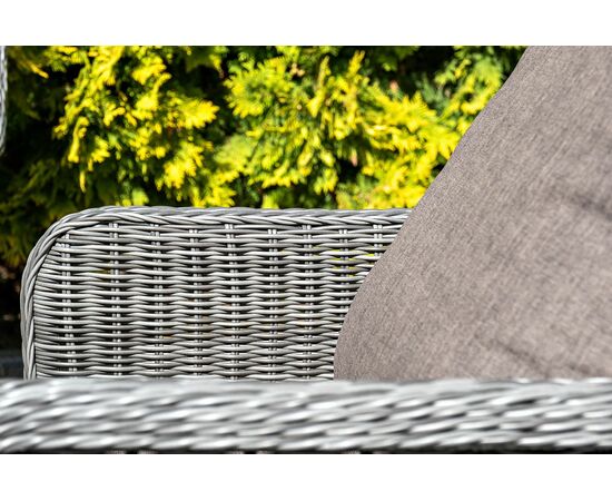 "Гляссе" лаунж-зона из искусственного ротанга, цвет графит, изображение 11 | Интернет магазин мебели и декора LifeDekor