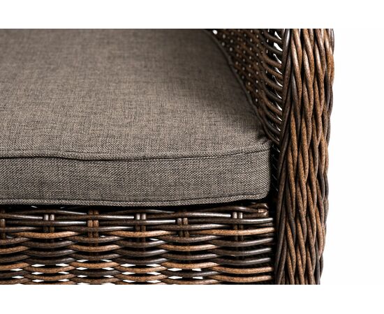 "Равенна" лаунж-зона из искусственного ротанга, цвет коричневый, изображение 8 | Интернет магазин мебели и декора LifeDekor