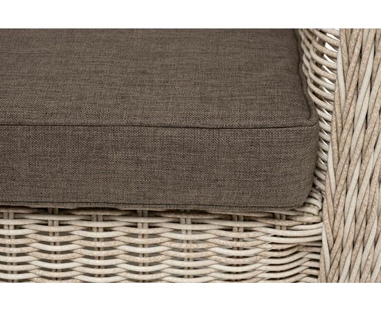 "Гляссе" диван трехместный из искусственного ротанга, цвет бежевый, изображение 8 | Интернет магазин мебели и декора LifeDekor