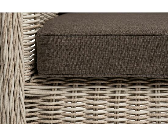"Гляссе" диван трехместный из искусственного ротанга, цвет бежевый, изображение 9 | Интернет магазин мебели и декора LifeDekor