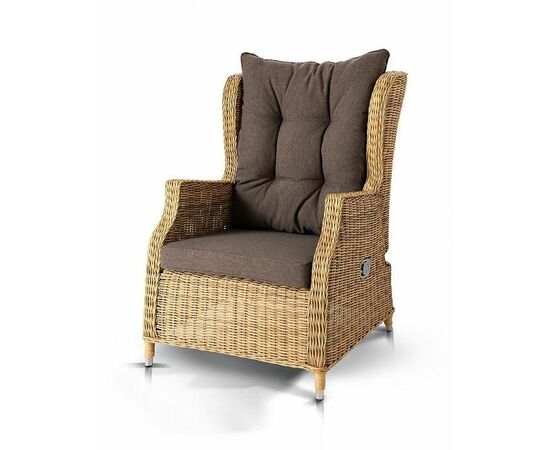 "Форио" кресло раскладное плетеное, цвет соломенный | Интернет магазин мебели и декора LifeDekor