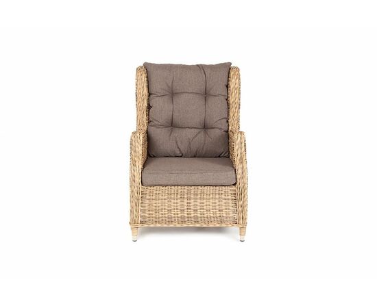 "Форио" кресло раскладное плетеное, цвет соломенный, изображение 3 | Интернет магазин мебели и декора LifeDekor