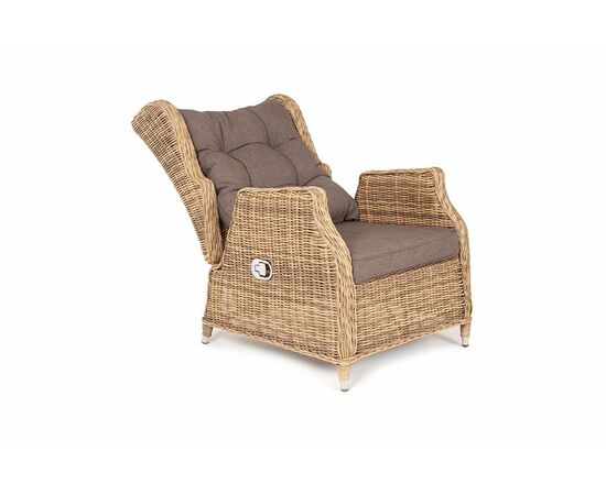 "Форио" кресло раскладное плетеное, цвет соломенный, изображение 6 | Интернет магазин мебели и декора LifeDekor