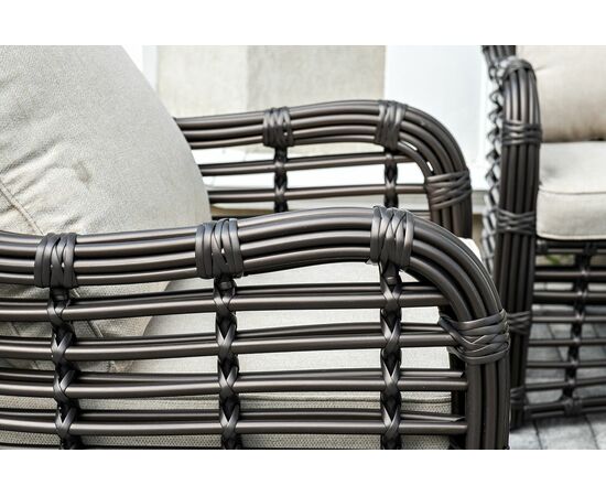 "Ницца" лаунж-зона из искусственного ротанга, цвет бронзовый, изображение 14 | Интернет магазин мебели и декора LifeDekor