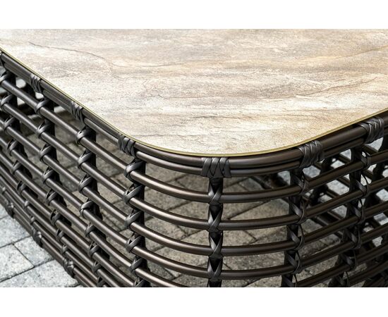 "Ницца" лаунж-зона из искусственного ротанга, цвет бронзовый, изображение 16 | Интернет магазин мебели и декора LifeDekor