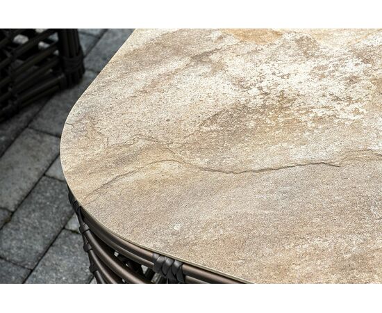 "Ницца" лаунж-зона из искусственного ротанга, цвет бронзовый, изображение 18 | Интернет магазин мебели и декора LifeDekor