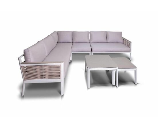 "Париж" угловой модульный диван, каркас из алюминия, изображение 2 | Интернет магазин мебели и декора LifeDekor