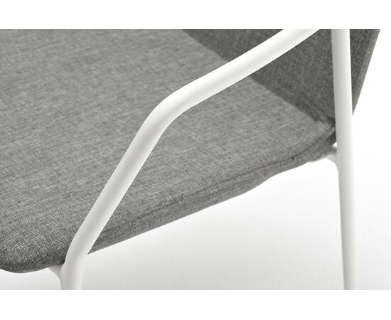 "Марокко" стул из текстилена nanotex, алюминиевый каркас, цвет серый, изображение 6 | Интернет магазин мебели и декора LifeDekor