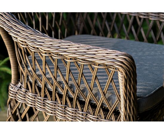 "Сицилия" обеденная группа плетеная, цвет коричневый, изображение 8 | Интернет магазин мебели и декора LifeDekor